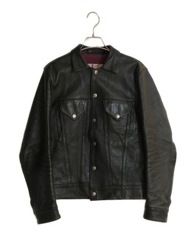 希少カラー グリーン アディクトクローズ 馬革 レザー グラナダ ジャケット M 希少カラー グリーン アディクトクローズ 馬革 レザー グラナダ