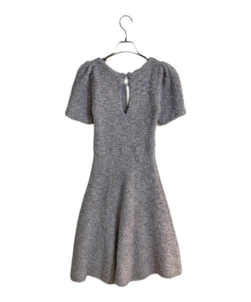 Snidel（スナイデル）Snidel (スナイデル) 半袖ニットワンピース ブルー サイズ:FREEの古着・服飾アイテム