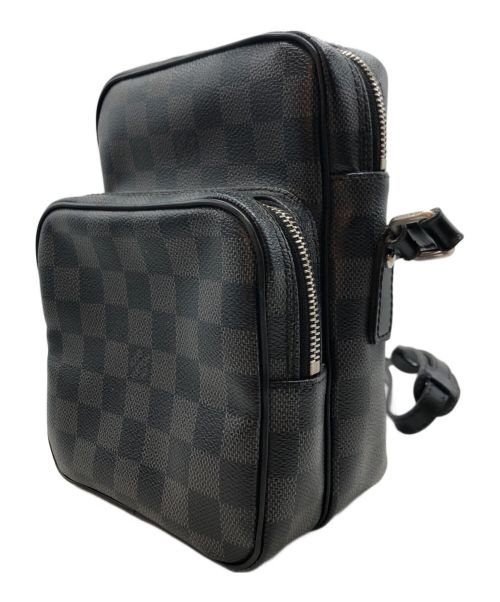 LOUIS VUITTON（ルイ ヴィトン）LOUIS VUITTON (ルイ ヴィトン) アマゾン レム ダミエ グラフィット ポシェット ブラックの古着・服飾アイテム