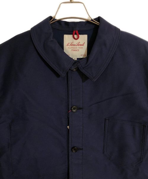 Le Sans Pareil（ル サン パレイユ）LE SANS PAREIL (ル サン パレイユ) モールスキン トラディショナルカバーオール ネイビー サイズ:42 未使用品の古着・服飾アイテム