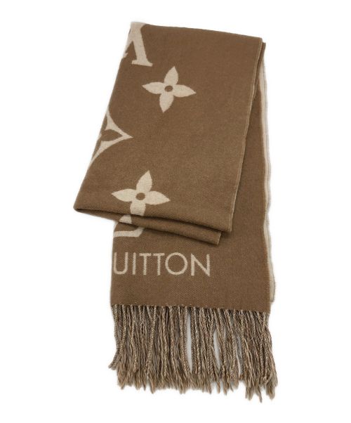 LOUIS VUITTON（ルイ ヴィトン）LOUIS VUITTON (ルイ ヴィトン) エシャルプ レイキャビック ブラウン サイズ:45.5×194cmの古着・服飾アイテム