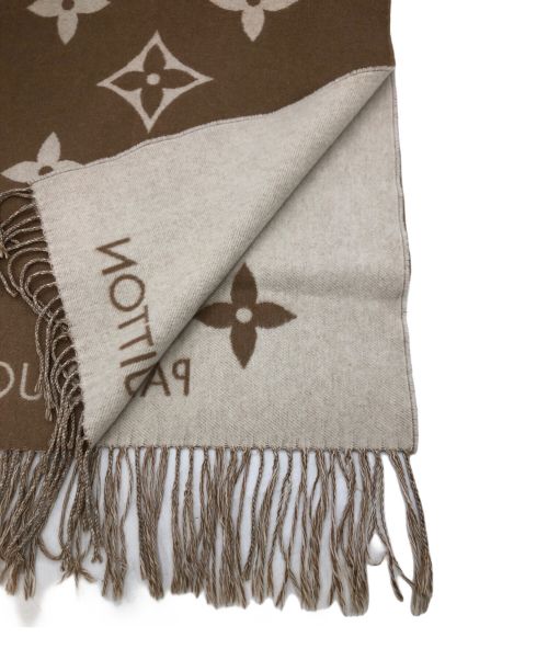 LOUIS VUITTON（ルイ ヴィトン）LOUIS VUITTON (ルイ ヴィトン) エシャルプ レイキャビック ブラウン サイズ:45.5×194cmの古着・服飾アイテム
