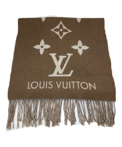 LOUIS VUITTON（ルイ ヴィトン）LOUIS VUITTON (ルイ ヴィトン) エシャルプ レイキャビック ブラウン サイズ:45.5×194cmの古着・服飾アイテム