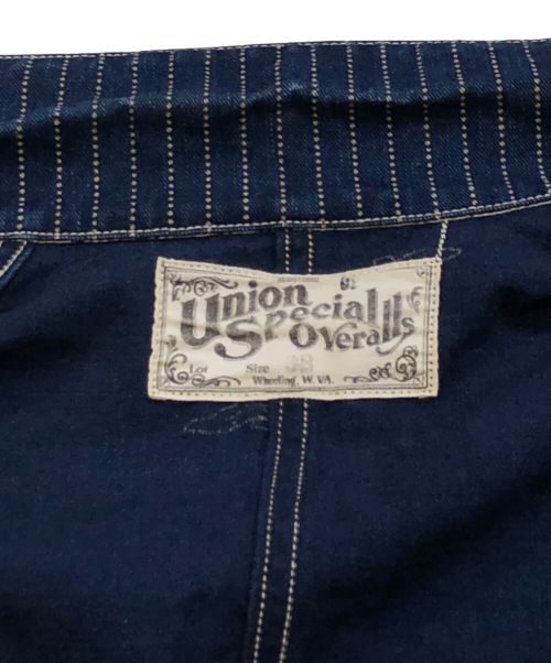 freewheelers（フリーホイーラーズ）FREEWHEELERS (フリーホイーラーズ) ウォバッシュストライプカバーオール ネイビー サイズ:38の古着・服飾アイテム