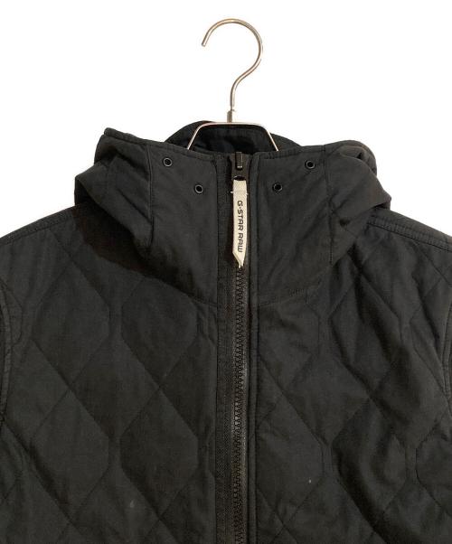 G-STAR RAW（ジースターロゥ）G-STAR RAW (ジースターロゥ) BATT-R Quilted HDD OVERSHIRT L/S/キルトフーディオーバーシャツ ブラック サイズ:Sの古着・服飾アイテム