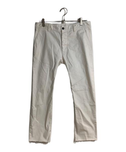 DSQUARED2（ディースクエアード）DSQUARED2 (ディースクエアード) ロゴプレートデニム ホワイト サイズ:48の古着・服飾アイテム