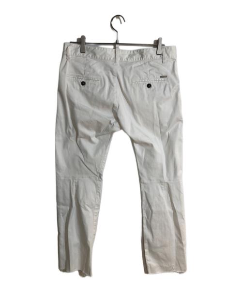 DSQUARED2（ディースクエアード）DSQUARED2 (ディースクエアード) ロゴプレートデニム ホワイト サイズ:48の古着・服飾アイテム