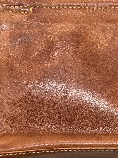 genten（ゲンテン）genten (ゲンテン) フックデザイン ショルダーバッグ ブラウンの古着・服飾アイテム