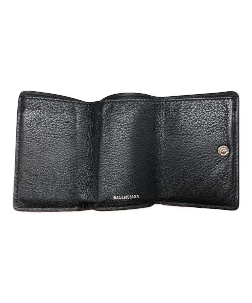 BALENCIAGA（バレンシアガ）BALENCIAGA (バレンシアガ) ペーパーミニウォレット ブラックの古着・服飾アイテム
