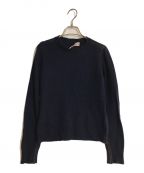 MARNIマルニ）の古着「カシミヤステッチニット」｜ネイビー