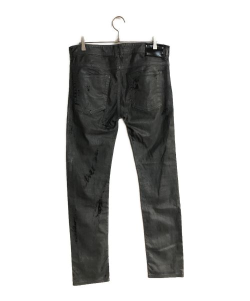 DIESEL Black Gold（ディーゼル ブラック ゴールド）DIESEL Black Gold (ディーゼル ブラック ゴールド) TYPE-2510 コーティングデニムパンツ グレー サイズ:32の古着・服飾アイテム