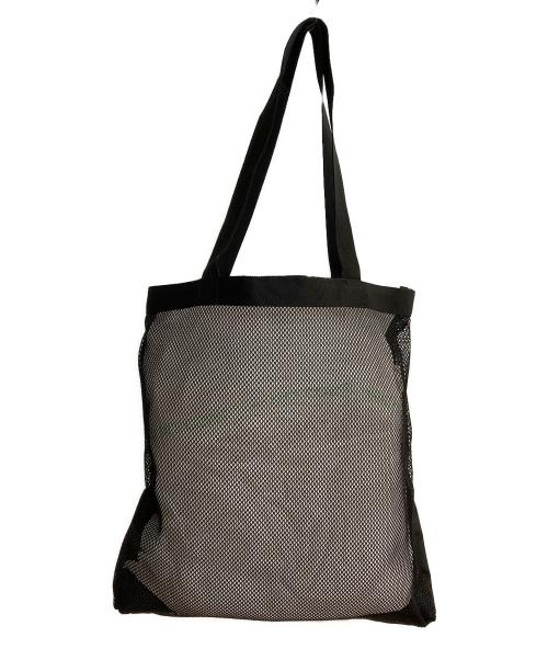 THE NORTH FACE WHITE LABEL（ザノースフェイスホワイトレーベル）THE NORTH FACE WHITE LABEL (ザノースフェイスホワイトレーベル) トートバッグメッシュ ロゴプリントハンドバッグ ブラック 未使用品の古着・服飾アイテム