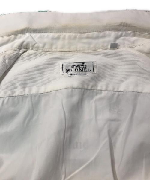 HERMES（エルメス）HERMES (エルメス) コットン ショートスリーブシャツ ホワイト サイズ:SIZE16の古着・服飾アイテム