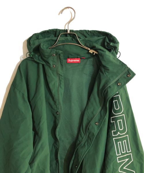 SUPREME（シュプリーム）SUPREME (シュプリーム) 24FW SPELLOUT EMBROIDERED TRACK JACKET グリーン サイズ:Mの古着・服飾アイテム