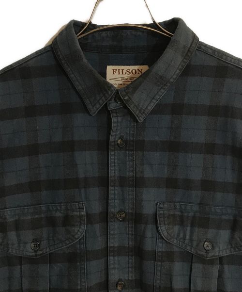 FILSON（フィルソン）FILSON (フィルソン) アラスカンガイドシャツ ブルー サイズ:XLの古着・服飾アイテム