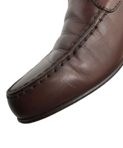 HERMES（エルメス）HERMES (エルメス) ベーシックローファー ブラウン サイズ:35 1/2の古着・服飾アイテム