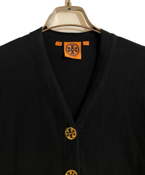 TORY BURCH（トリーバーチ）TORY BURCH (トリーバーチ) ロゴボタンカーディガン ネイビー サイズ:XLの古着・服飾アイテム