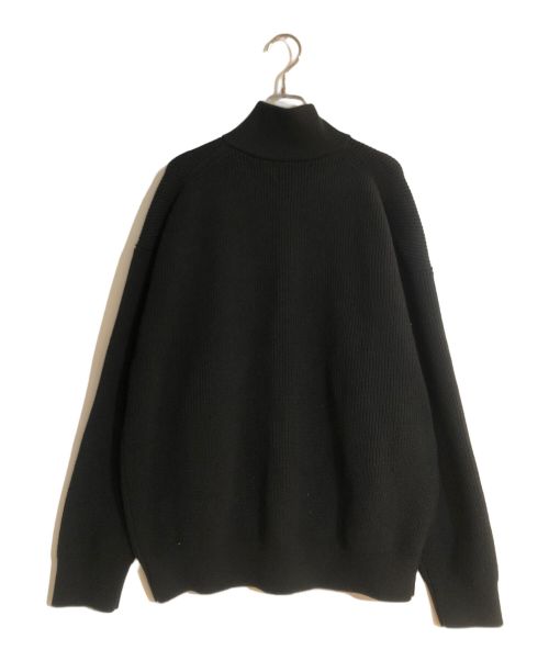 FRED PERRY（フレッドペリー）FRED PERRY (フレッドペリー) BEAMS (ビームス) 別注 ドライバーズニットジップアップ カーディガン ブラック サイズ:Lの古着・服飾アイテム