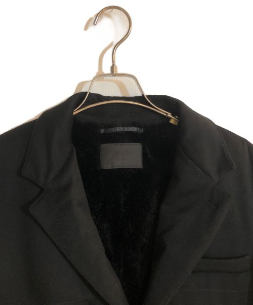 PRADA（プラダ）PRADA (プラダ) パデッド キャメルファブリックジャケット ブラック サイズ:50の古着・服飾アイテム