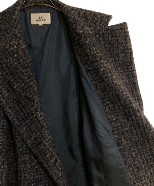 HANAE MORI（ハナエモリ）HANAE MORI (ハナエモリ) モヘアブレンドダブルコート ネイビー サイズ:40の古着・服飾アイテム