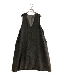 中川政七商店（ナカガワマサシチショウテン）の古着「ウール麻 ツイードジャンパースカート」｜グレー