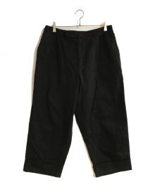J.W.ANDERSON（ジェイダブリューアンダーソン）の古着「ヘビーオンステーパードクロップパンツ」｜ブラック