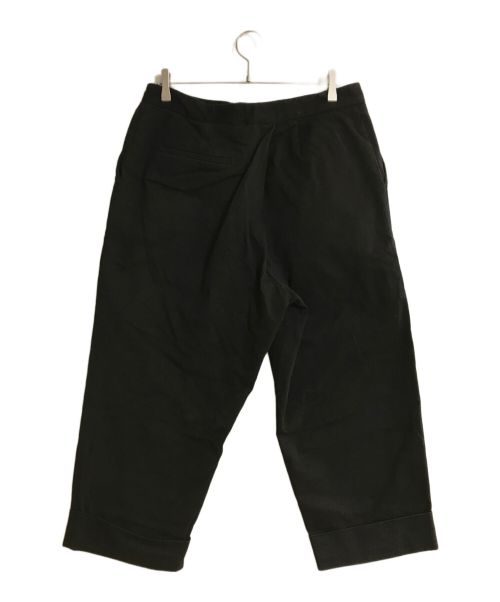 J.W.ANDERSON（ジェイダブリューアンダーソン）J.W.ANDERSON (ジェイダブリューアンダーソン) ヘビーオンステーパードクロップパンツ ブラック サイズ:34の古着・服飾アイテム