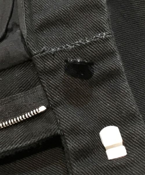 J.W.ANDERSON（ジェイダブリューアンダーソン）J.W.ANDERSON (ジェイダブリューアンダーソン) ヘビーオンステーパードクロップパンツ ブラック サイズ:34の古着・服飾アイテム