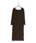 RIVE DROITE（リヴドロワ）の古着「ラウンドネック2WAYワンピース」｜ブラウン