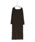RIVE DROITE (リヴドロワ) ラウンドネック2WAYワンピース ブラウン サイズ:38：6000円