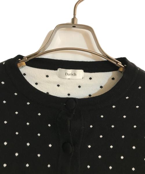 darich（ダーリッチ）Darich (ダーリッチ) ドットジャガードフェザーニットトップス ブラック サイズ:FREEの古着・服飾アイテム
