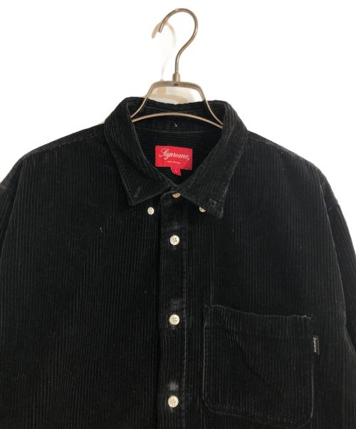 SUPREME（シュプリーム）SUPREME (シュプリーム) 16AW CORDUROY SHIRT/コーデュロイシャツ ブラック サイズ:Lの古着・服飾アイテム