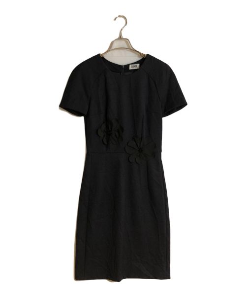 SONIA BY SONIA RYKIEL（ソニアバイソニアリキエル）SONIA BY SONIA RYKIEL (ソニアバイソニアリキエル) フラワービジューワンピース ネイビー サイズ:36の古着・服飾アイテム