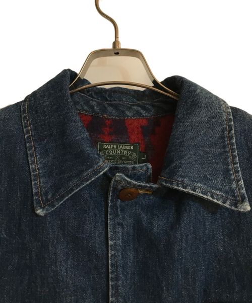 POLO COUNTRY（ポロカントリー）POLO COUNTRY (ポロカントリー) ブランケットライニングカバーオール ブルー サイズ:Lの古着・服飾アイテム