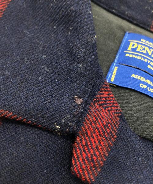 PENDLETON（ペンドルトン）PENDLETON (ペンドルトン) ボードシャツ ネイビー サイズ:Mの古着・服飾アイテム