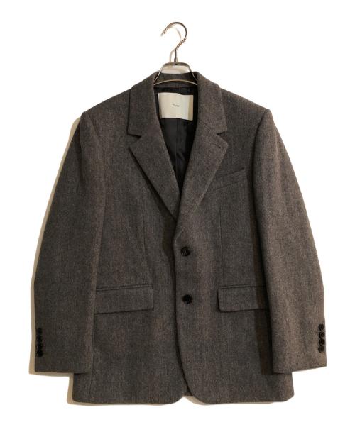 Dunst（ダンスト）Dunst (ダンスト) UNISEX CLASSIC 2 BUTTON WOOL BLAZER ブラウン サイズ:Ｓの古着・服飾アイテム