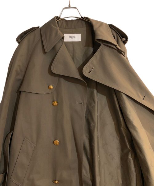 CELINE（セリーヌ）CELINE (セリーヌ) クラシックダブルブレストトレンチコート ベージュ サイズ:40の古着・服飾アイテム