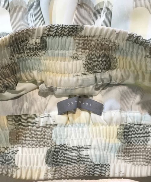 theory luxe（セオリーリュクス）theory luxe (セオリーリュクス) Abstract Mist Print Loren/アブストラクトミストプリントローレン グリーン サイズ:S32の古着・服飾アイテム
