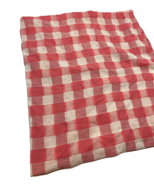 ASAUCE MELER（アソースメレ）ASAUCE MELER (アソースメレ) コットンレーヨンストール ピンク 未使用品の古着・服飾アイテム