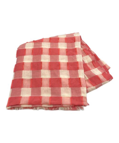 ASAUCE MELER（アソースメレ）ASAUCE MELER (アソースメレ) コットンレーヨンストール ピンク 未使用品の古着・服飾アイテム