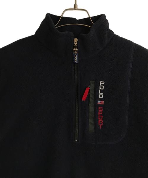 POLO SPORT（ポロスポーツ）POLO SPORT (ポロスポーツ) ハーフジップフリースプルオーバー ネイビー サイズ:XLの古着・服飾アイテム