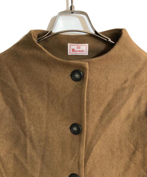 maomade（マオメイド）maomade (マオメイド) 圧縮インレー ジャージー モックネック ジャケット ブラウン サイズ:FREEの古着・服飾アイテム
