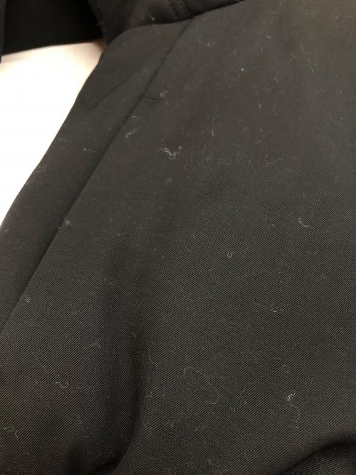 JIL SANDER（ジルサンダー）JIL SANDER (ジルサンダー) レザーエルボーパッチ 中綿ボンバージャケット ブラック サイズ:46の古着・服飾アイテム