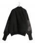 JIL SANDER (ジルサンダー) レザーエルボーパッチ 中綿ボンバージャケット ブラック サイズ:46：94000円