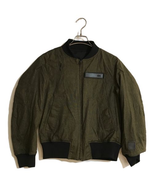 KUSHITANI（クシタニ）KUSHITANI (クシタニ) EXミリタリージャケット ブラック×オリーブ サイズ:Sの古着・服飾アイテム