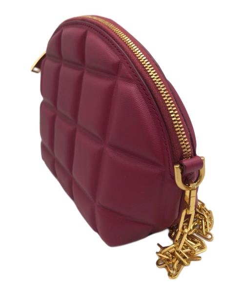 BOTTEGA VENETA（ボッテガベネタ）BOTTEGA VENETA (ボッテガベネタ) パデットミニハーフムーンチェーンショルダーバッグ ピンクの古着・服飾アイテム