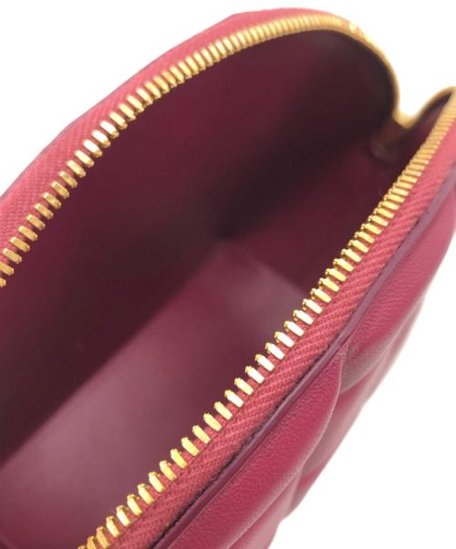 BOTTEGA VENETA（ボッテガベネタ）BOTTEGA VENETA (ボッテガベネタ) パデットミニハーフムーンチェーンショルダーバッグ ピンクの古着・服飾アイテム