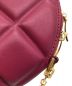 中古・古着 BOTTEGA VENETA (ボッテガベネタ) パデットミニハーフムーンチェーンショルダーバッグ ピンク：50000円