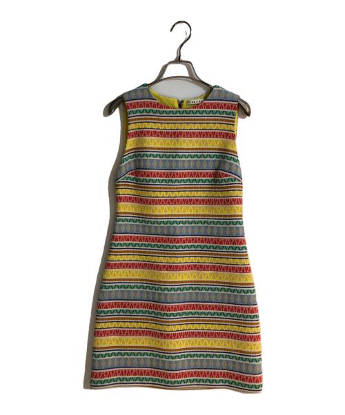 alice+olivia（アリスアンドオリビア）alice+olivia (アリスアンドオリビア) マルチパターン ノースリーブワンピース マルチカラーの古着・服飾アイテム