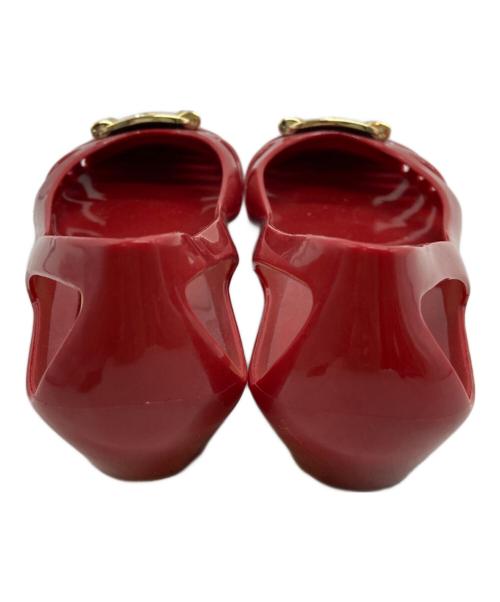 Salvatore Ferragamo（サルヴァトーレ フェラガモ）Salvatore Ferragamo (サルヴァトーレ フェラガモ) ラバーパンプス レッド サイズ:7の古着・服飾アイテム